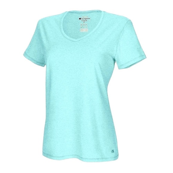 light blue women's champion shirt